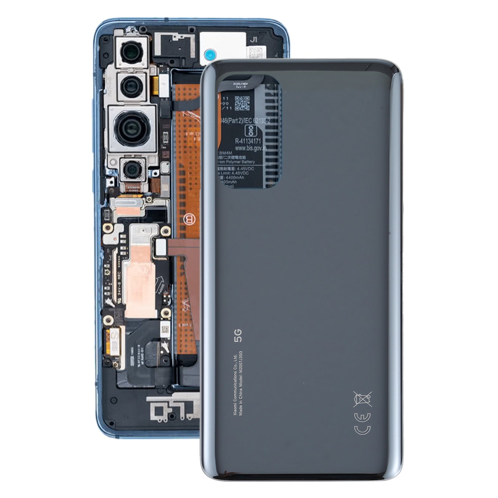 Cache Batterie Cache Arrière Xiaomi Mi 10T Pro 5G Mi 10T 5G M2007J3SG M2007J3SY Noir