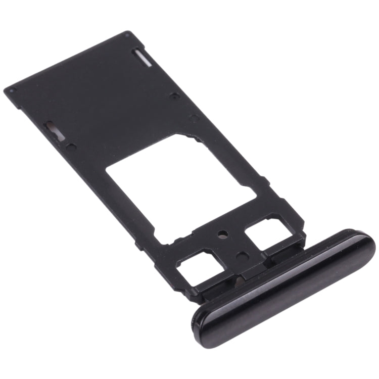 SIM Card + SIM Card / Micro SD Card Tray for Sony Xperia 1 / Xperia XZ4 (Black)
