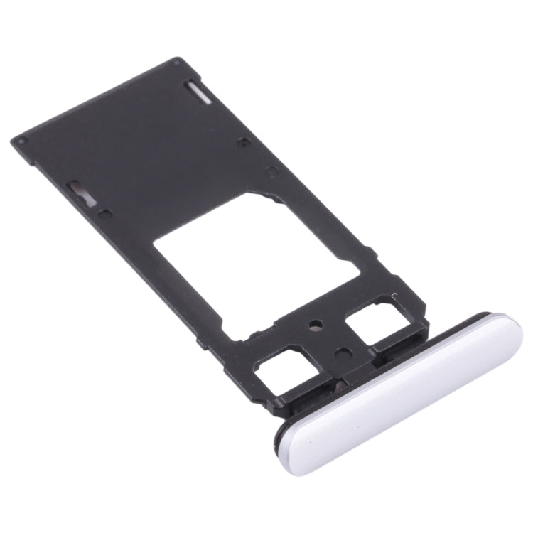 SIM Card + SIM Card / Micro SD Card Tray for Sony Xperia 1 / Xperia XZ4 (Silver)
