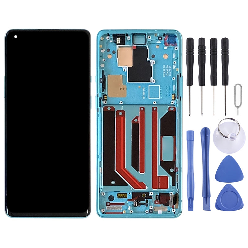 Ecran complet LCD + Tactile + Châssis (Amoled) OnePlus 8 Pro IN2023 Vert