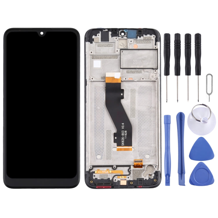 Complete LCD Screen and Digitizer Assembly with Frame for Nokia 3.2 (Black)