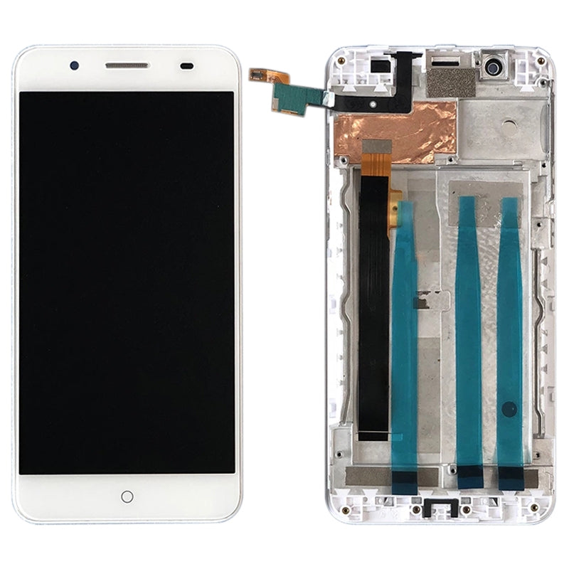 Full Screen LCD + Touch + Frame ZTE Blade A610 Plus A2 Plus White