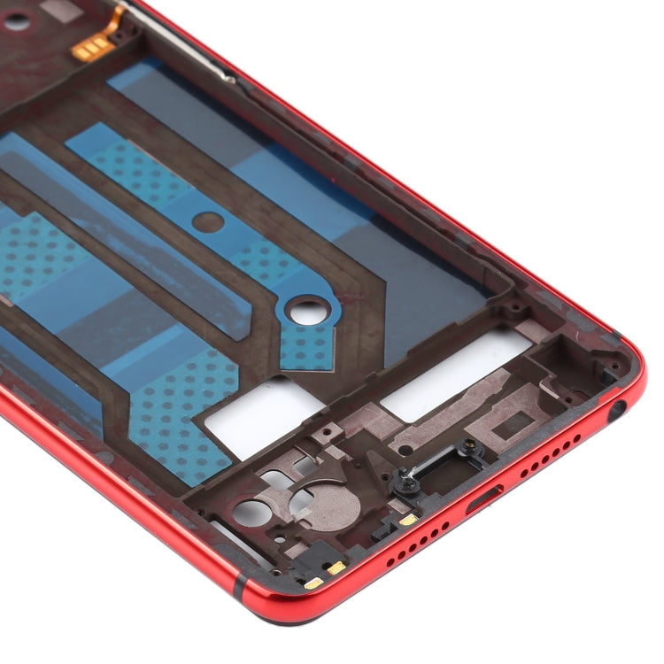 Plaque de lunette de cadre LCD de boîtier avant pour Oppo R15 Pro/R15 PACM00 CPH1835 PACT00 CPH1831 PAAM00 (rouge)