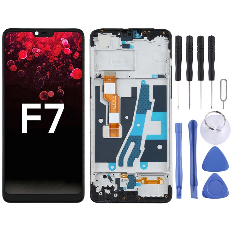 Full LCD Screen and Digitizer Assembly with Frame For Oppo A3 / F7 PadM00 CPH1837 PadT00 CPH1819 CPH1821