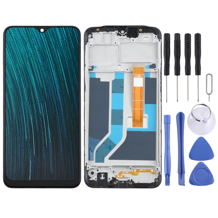 Complete LCD Screen and Digitizer Assembly with Frame For Oppo A5S CPH1909 CPH1920 CPH1912