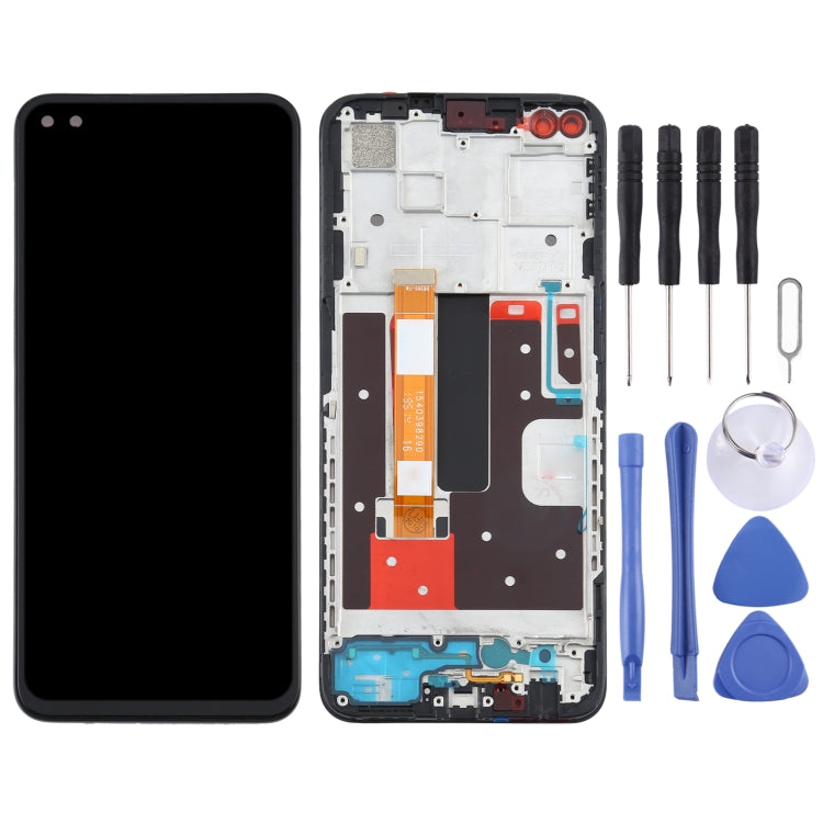 LCD Screen and Digitizer Full Assembly with Frame For Oppo A92S / Reno 4 Z PDKM00