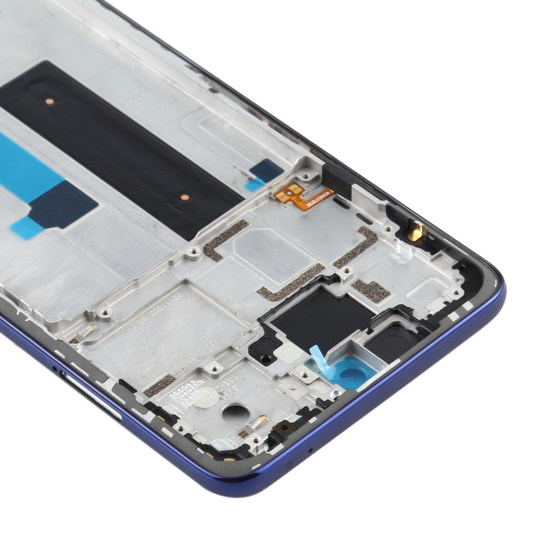 Placa de Bisel de Marco LCD de Carcasa Frontal Original Para Xiaomi MI 10T Lite 5G M2007J17G (Azul)