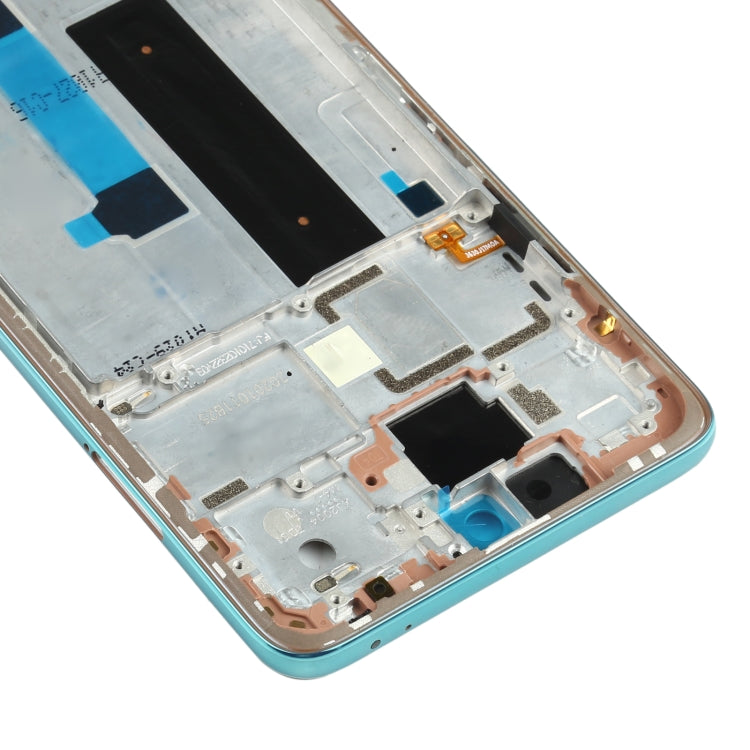 Placa de Bisel de Marco de la LCD de la Carcasa Delantera Original Para Xiaomi Redmi Note 9 Pro 5G M2007J17C (Lago Verde)