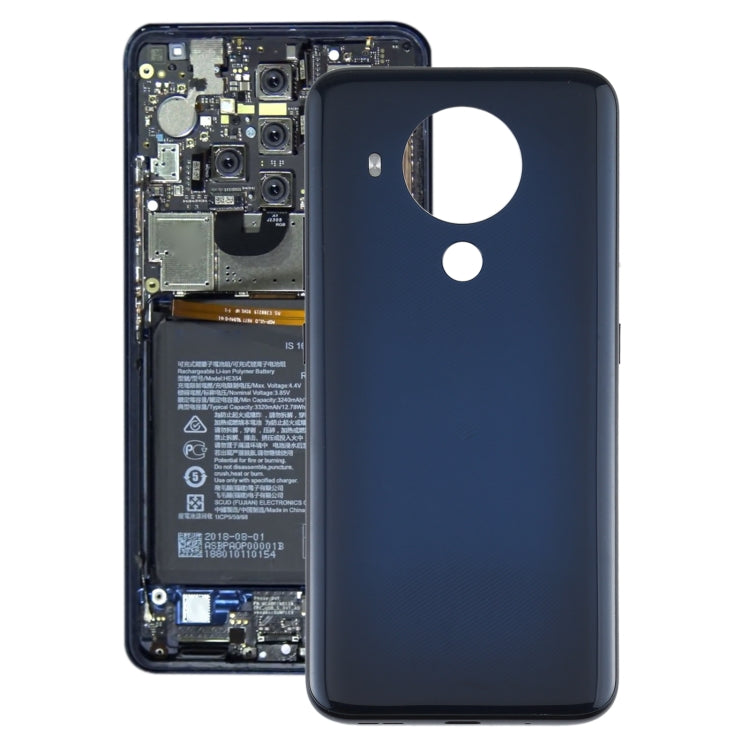 Tapa Trasera de Batería Original Para Nokia 5.4 TA-1333 TA-1340 (Negro)