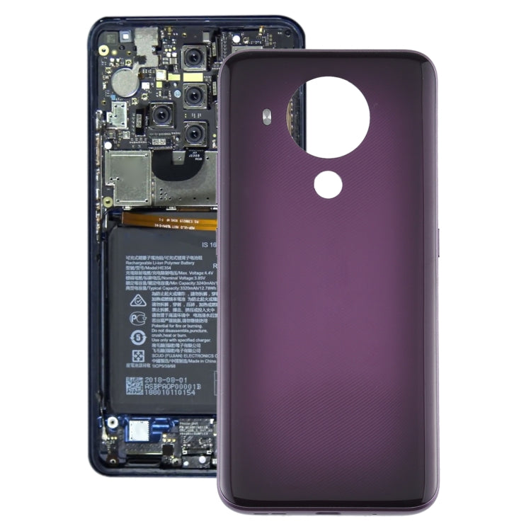 Coque arrière de batterie d'origine pour Nokia 5.4 TA-1333 TA-1340 (Violet)