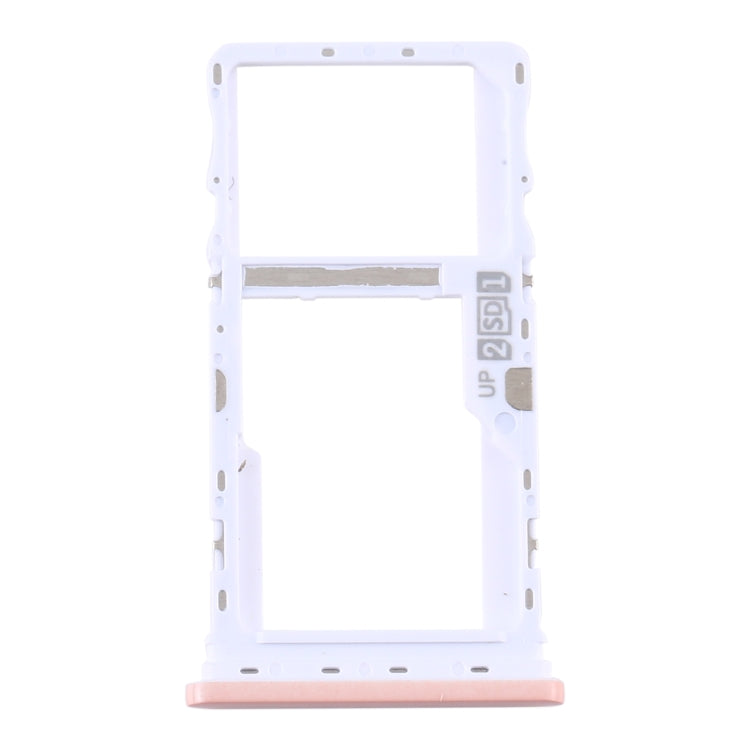 SIM Card Tray + SIM Card Tray / Micro SD Card Tray for Motorola Moto G9 Play / Moto G9 (India) (Pink)