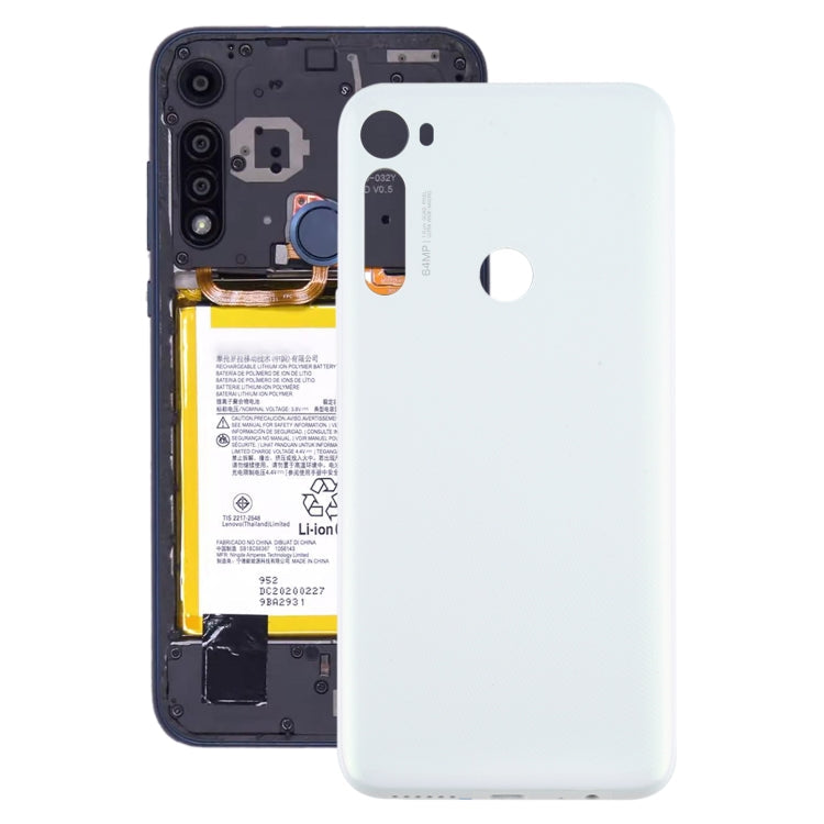 Coque arrière de batterie d'origine pour Motorola Moto One Fusion Plus PAKF0002IN (Blanc)