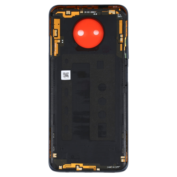 Coque arrière de batterie d'origine pour Xiaomi Redmi Note 9 5G / Redmi Note 9T M2007J22G M2007J22C (Noir)