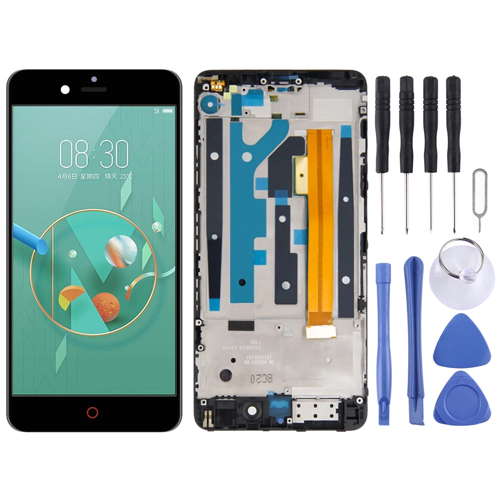 Ecran Complet LCD + Tactile + Châssis ZTE Nubia Z17 Mini NX569J NX569H Noir