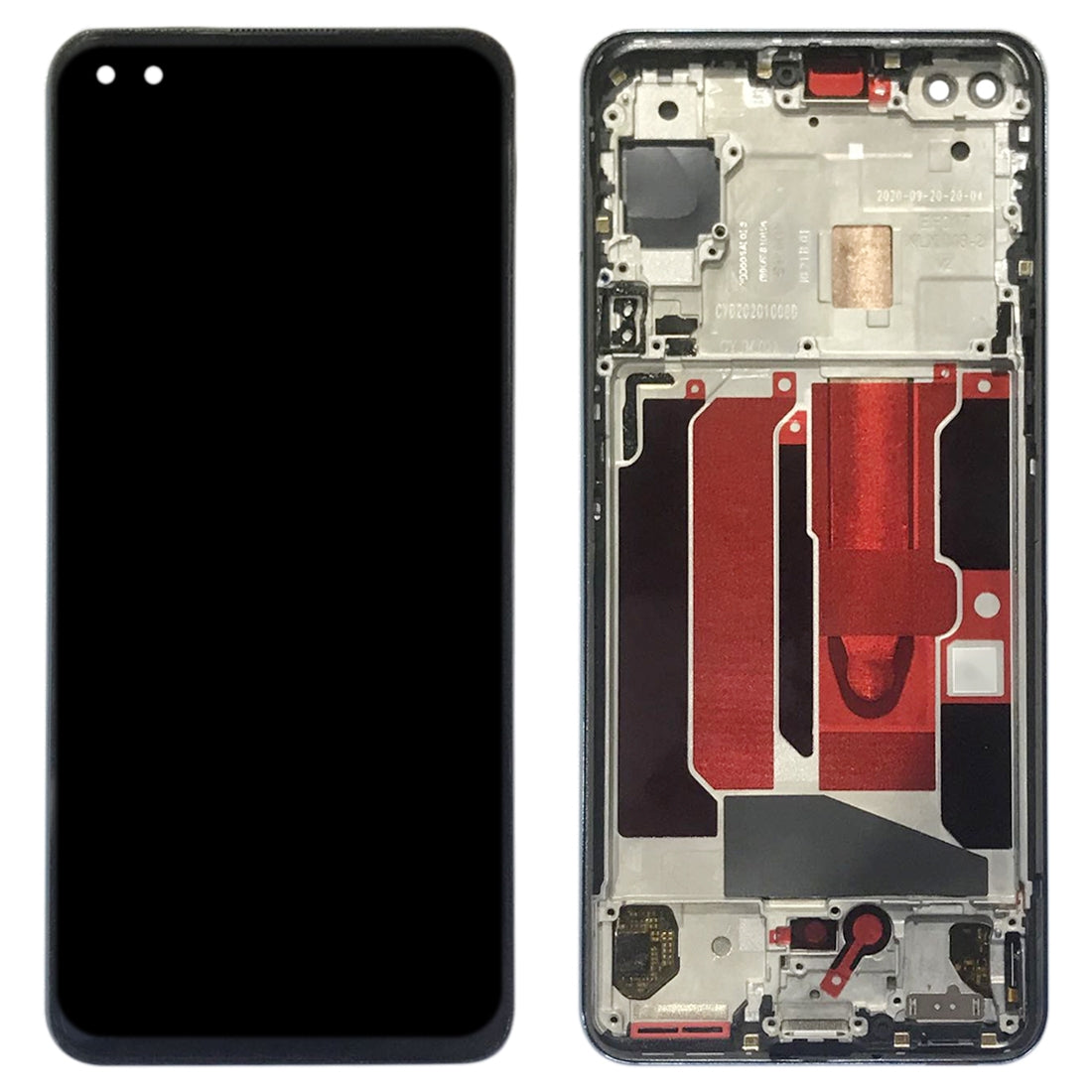 Ecran Complet LCD + Tactile + Châssis OnePlus Nord Noir