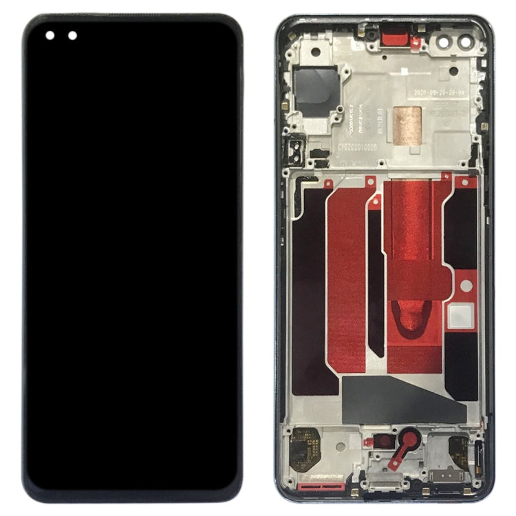 LCD Screen and Digitizer Full Assembly with Frame for OnePlus Nord (Blue)