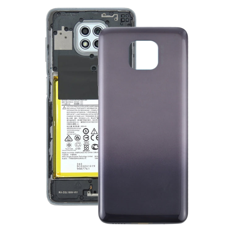 Tapa Trasera de la Batería Para Motorola Moto G Power (2021) (Plata)