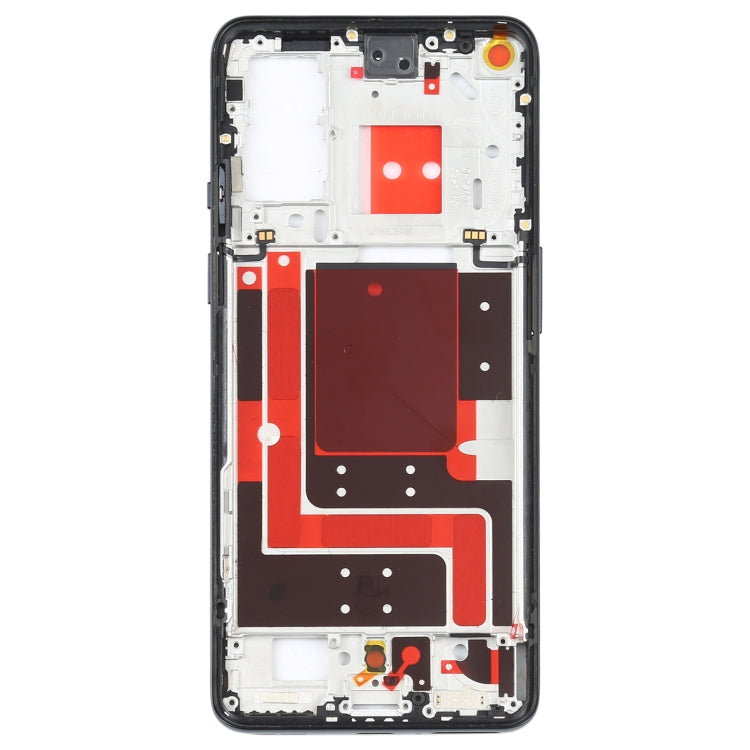 Placa de Bisel del Marco Medio Para OnePlus 9 (Versión Dual SIM IN / CN) (Negro)