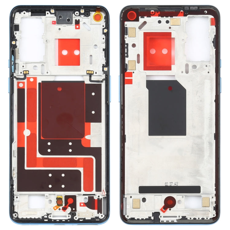 Plaque de cadre intermédiaire pour OnePlus 9 (version double SIM IN / CN) (bleu)