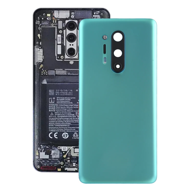 Couvercle arrière de batterie avec couvercle d'objectif d'appareil photo pour OnePlus 8 Pro (Vert)