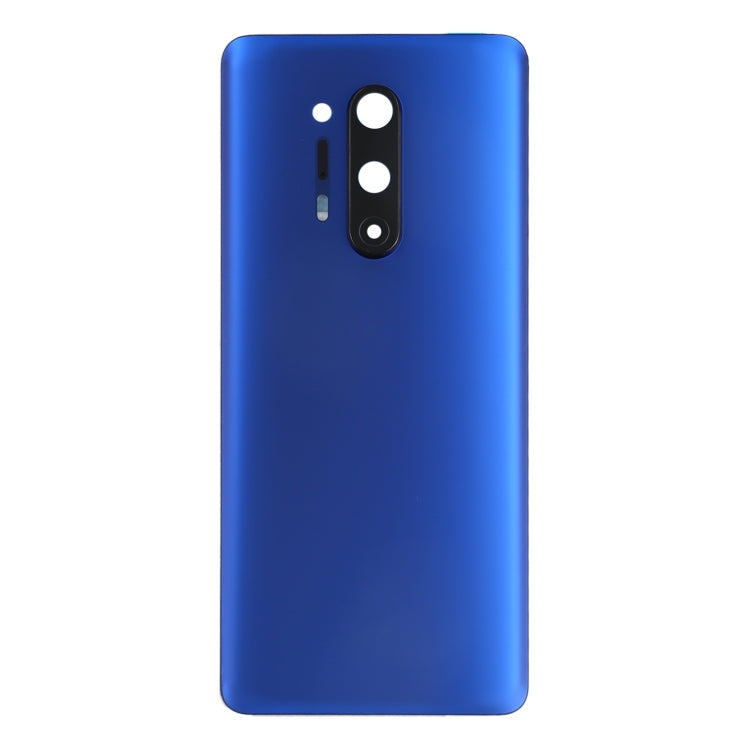 Couvercle arrière de batterie avec couvercle d'objectif d'appareil photo pour OnePlus 8 Pro (Bleu)