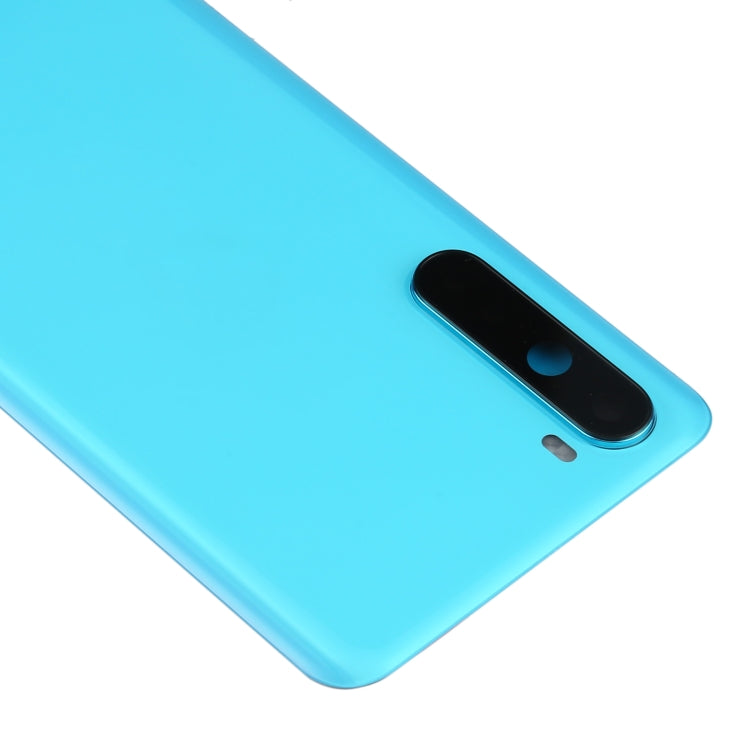 Couvercle arrière de batterie avec couvercle d'objectif d'appareil photo pour OnePlus Nord (Bleu)