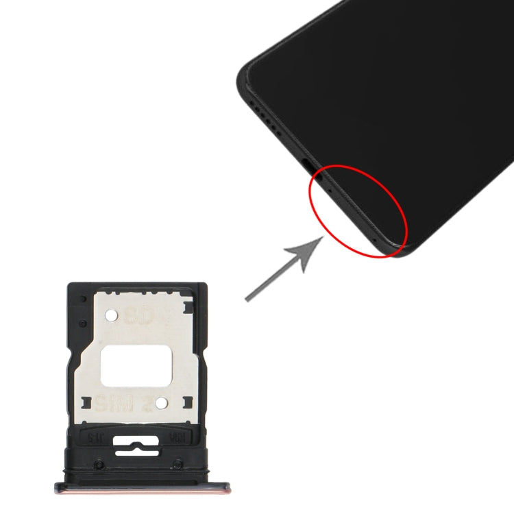 SIM Card Tray + Sim Card Tray / Micro SD Card Tray For Xiaomi MI 11 Lite / 11 Lite 5G NE M2101K9AG (Gold)