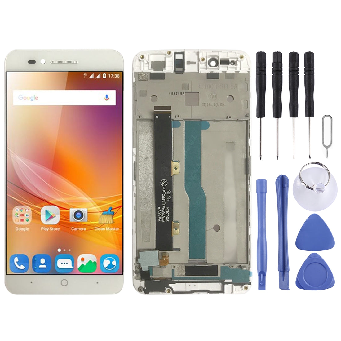 Full Screen LCD + Touch + Frame ZTE Blade A610 A610C A612 White