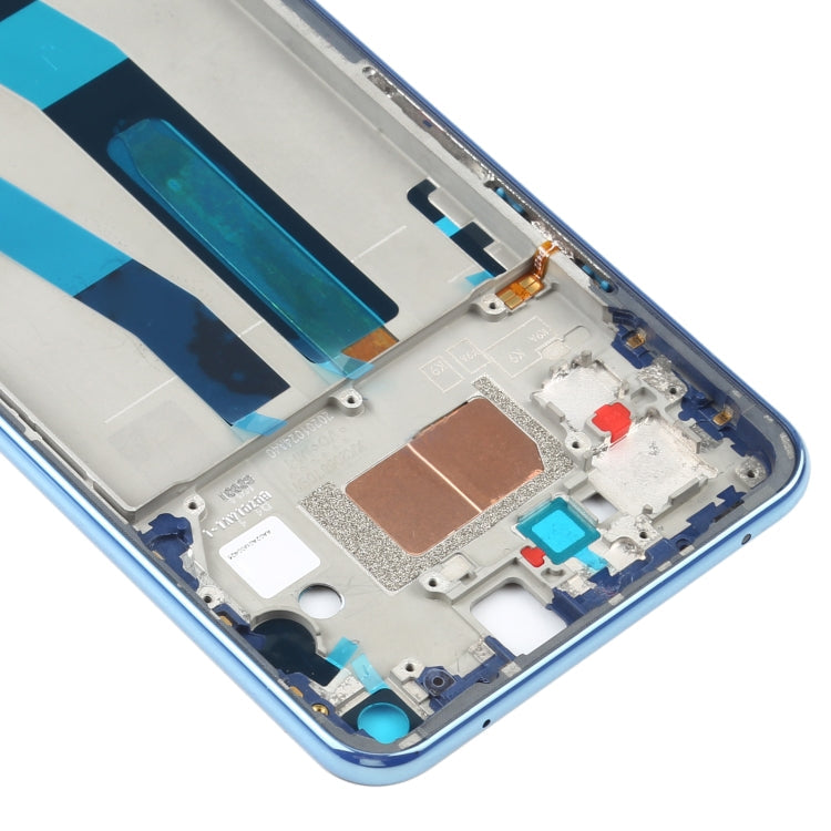 Plaque de lunette de cadre LCD de boîtier avant d'origine pour Xiaomi MI 11 Lite 4G M2101K9AG (Bleu)