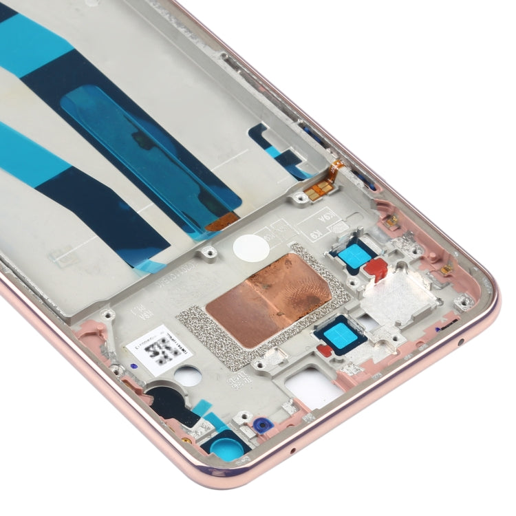 Placa de Bisel de Marco de la caja Delantera Original Para Xiaomi MI 11 Lite 4G M2101K9AG (Oro Rosa)