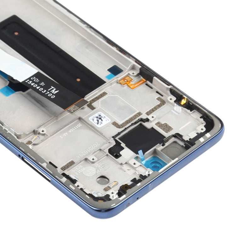 Écran LCD d'origine et numériseur complet avec cadre pour Xiaomi Redmi Note 9 Pro 5G / MI 10T Lite 5G M2007J17C M2007J17G (Gris)