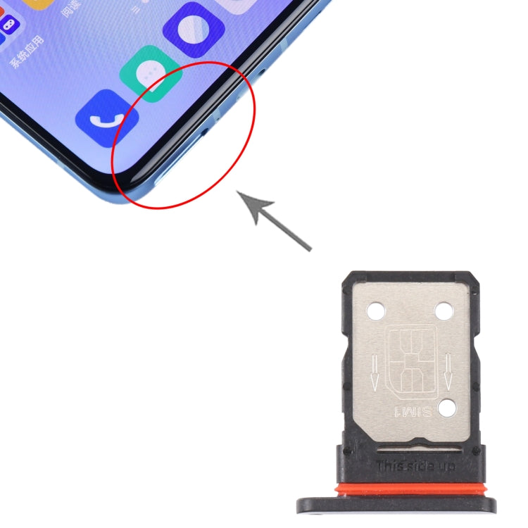 SIM Card Holder + SIM Card Tray for OnePlus 9 (IN/CN Edition) (Black)