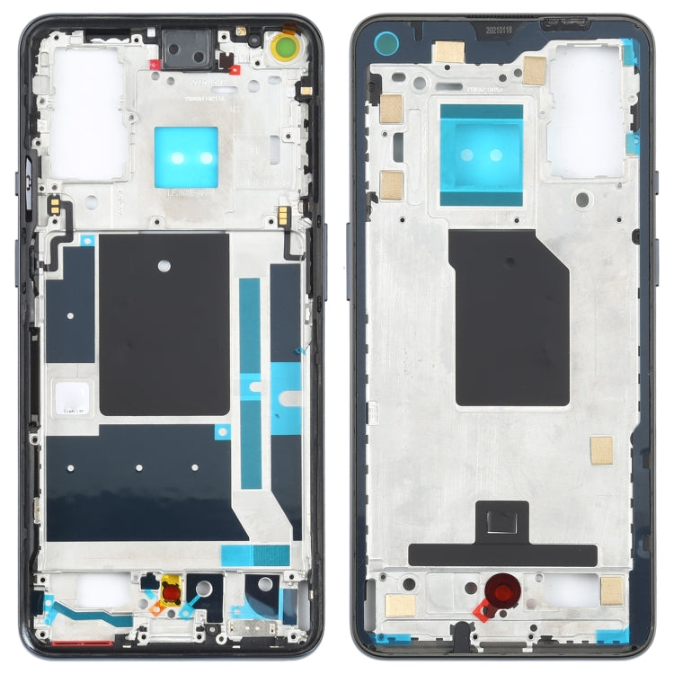 Placa de Bisel del Marco Medio Para OnePlus 9 (Versión de EU / NA) (Negro)