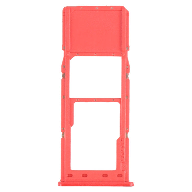 SIM Card Tray + Micro SD Card Tray for Samsung Galaxy A12 SM-A125 (Red)