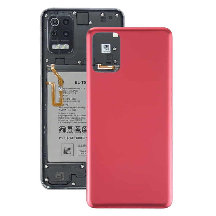 Rear Battery Cover LG K52 / K62 LMK520 LM-K520 LMK520E LM-K520E LMK520Y LM-K520Y LMK520H LM-K520H LMK525H LMK525 LM-K525H LM-K525 (Red)