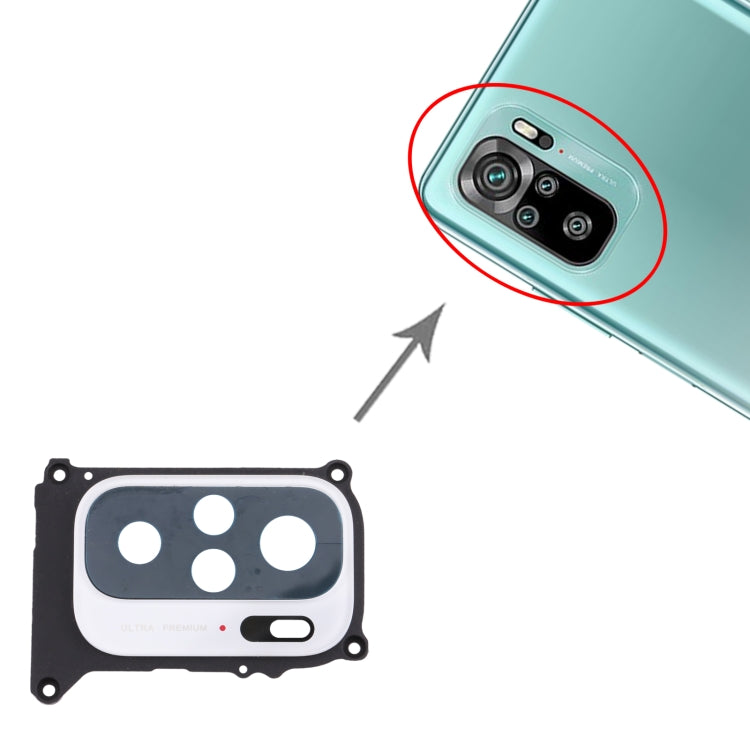 Camera Lens Cover For Xiaomi Redmi Note 10 / Redmi Note 10S M2101K7BG M2101K7BI M2101K7BNY M2101K7AI M2101K7AG (White)