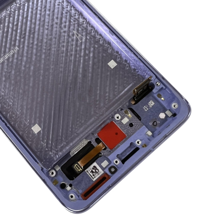 Material Amoled Original de la Pantalla LCD y Digitalizador Conjunto Completo con Marco Para Xiaomi MI 11 Ultra / MI 11 Pro M2102K1G M2102K1C M2102K1AC (Morado)