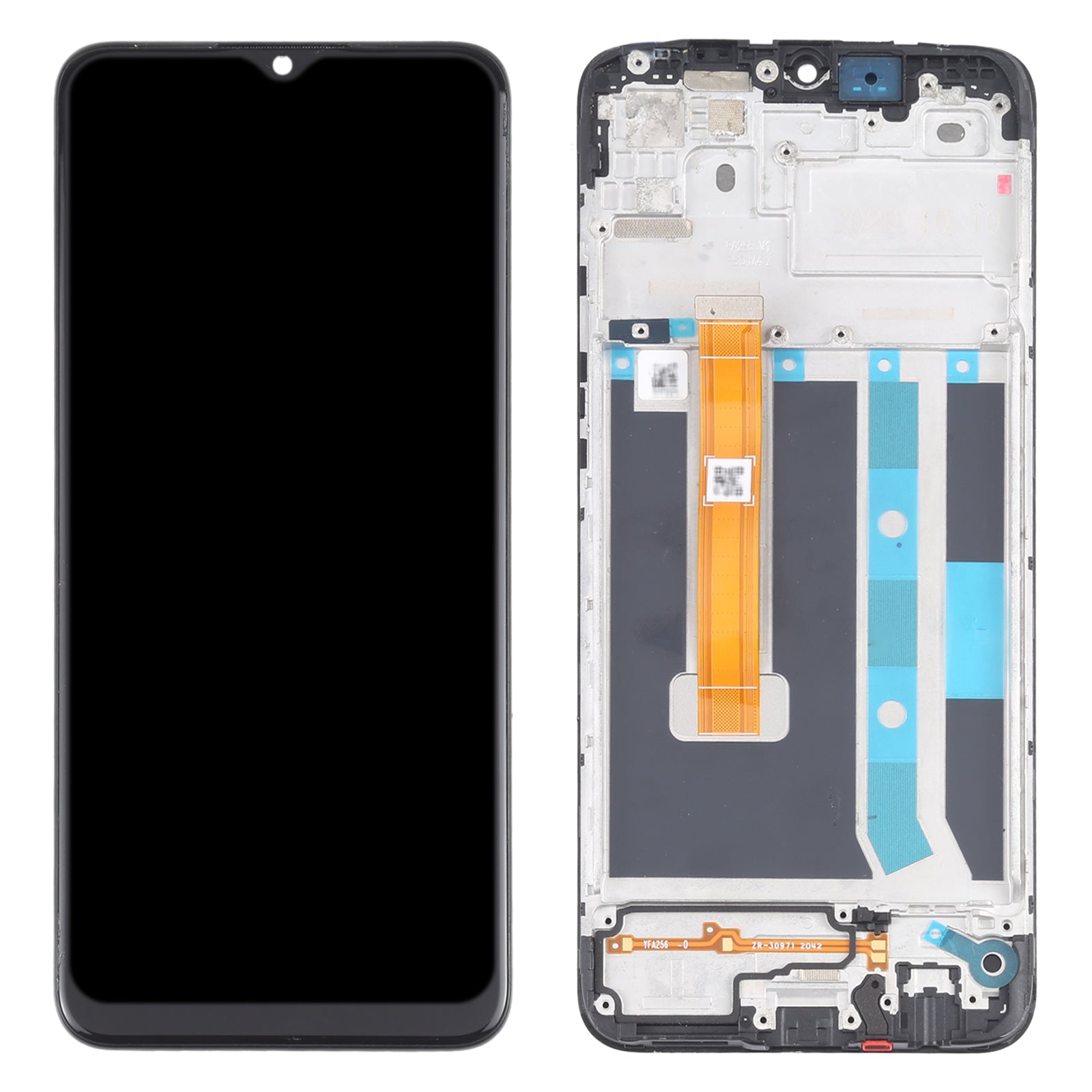 Ecran complet LCD + Tactile + Châssis Oppo A15 / A15S / A35 CPH2185 CPH2179
