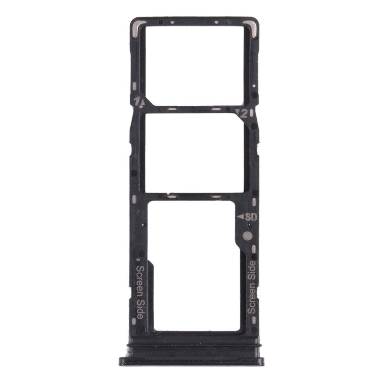 SIM Card Tray SIM Card Tray + Micro SD Card Tray for Tecno Spark 5 Pro KD7 (Black)