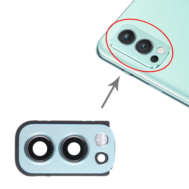Cubierta de Lente de Cámara Para OnePlus Nord 2 (Azul)