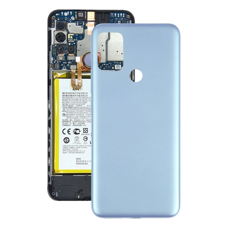 Coque arrière de batterie pour Motorola Moto G20 XT2138-1 XT2138-2 (Bleu)