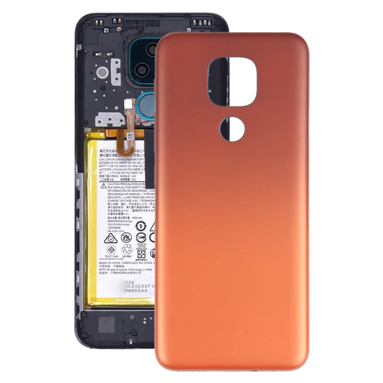 Tapa Trasera de la Batería Para Motorola Moto E7 Plus XT2081-1 (Marrón)