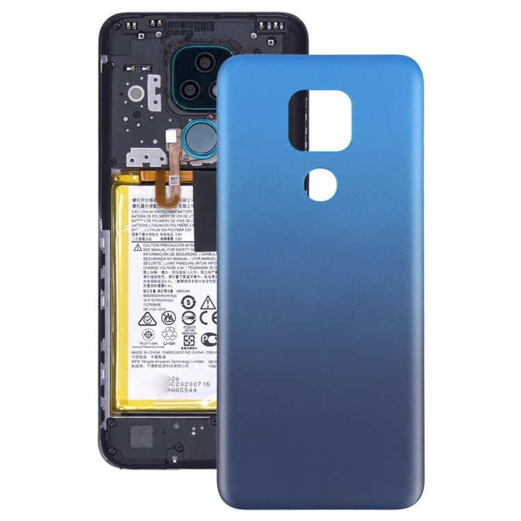 Tapa Trasera de la Batería Para Motorola Moto G Play (2021) (Azul)