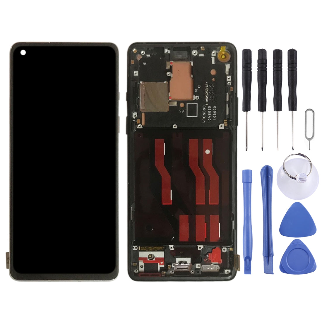 Pantalla Completa LCD + Tactil + Marco OnePlus 8 IN2013 2017 2010 Negro