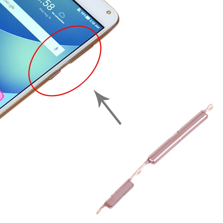 Bouton d'alimentation et bouton de contrôle du volume pour Asus Zenfone 4 Max zc520kl (Rose)