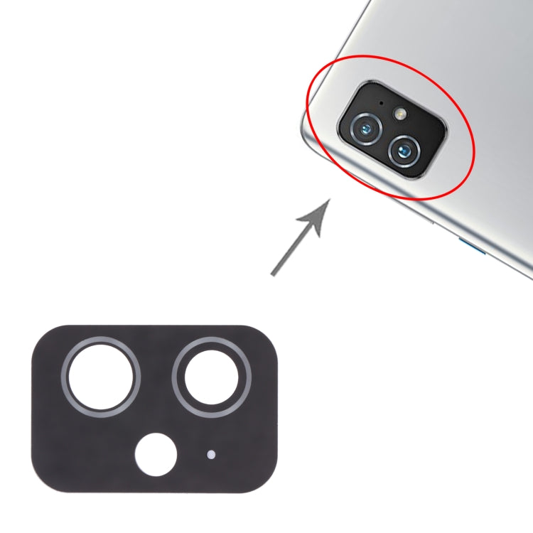 Rear Camera Lens for Asus Zenfone 8 zs590ks (Black)