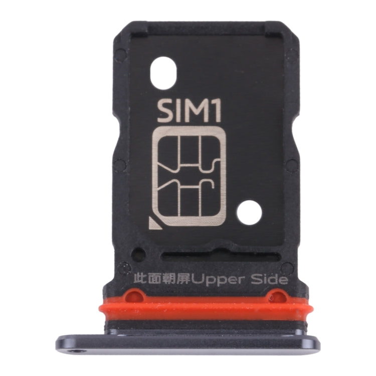 SIM Card Tray + SIM Card Tray For Vivo X60 Pro / X60 V2045 V2046 (Black)