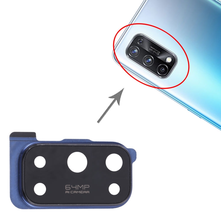 Couvercle d'objectif de caméra pour Oppo Realme X7 RMX2176 (bleu foncé)