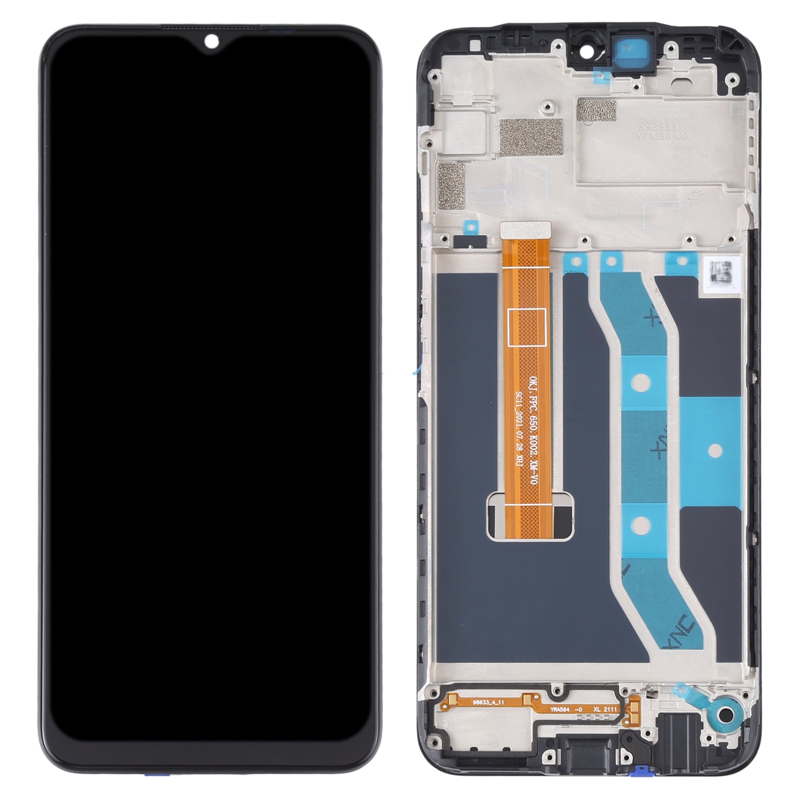 Ecran Complet LCD + Tactile + Châssis Oppo Realme C12 RMX2189