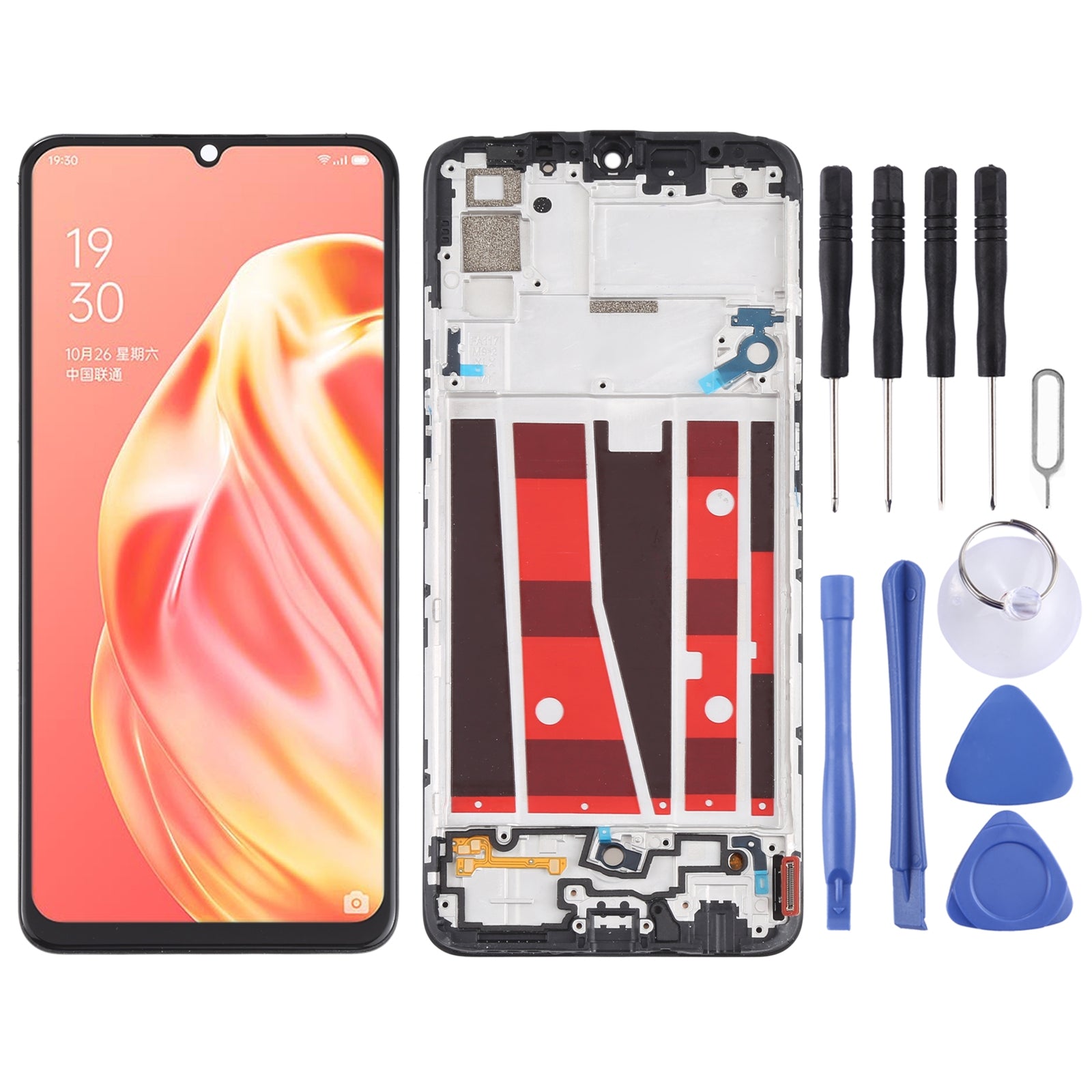 Ecran Complet LCD + Tactile + Châssis Oppo A91 PCPM00 CPH2001 CPH2021